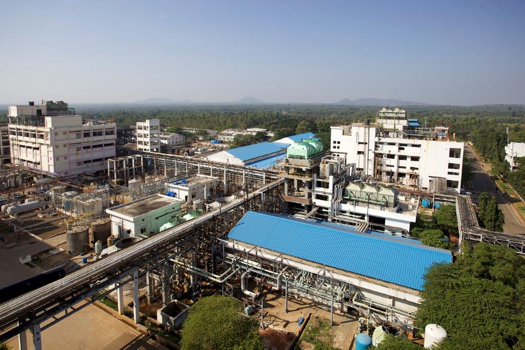 Top view of industry