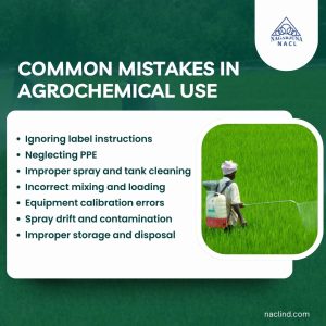 Common mistakes in Agrochemical use