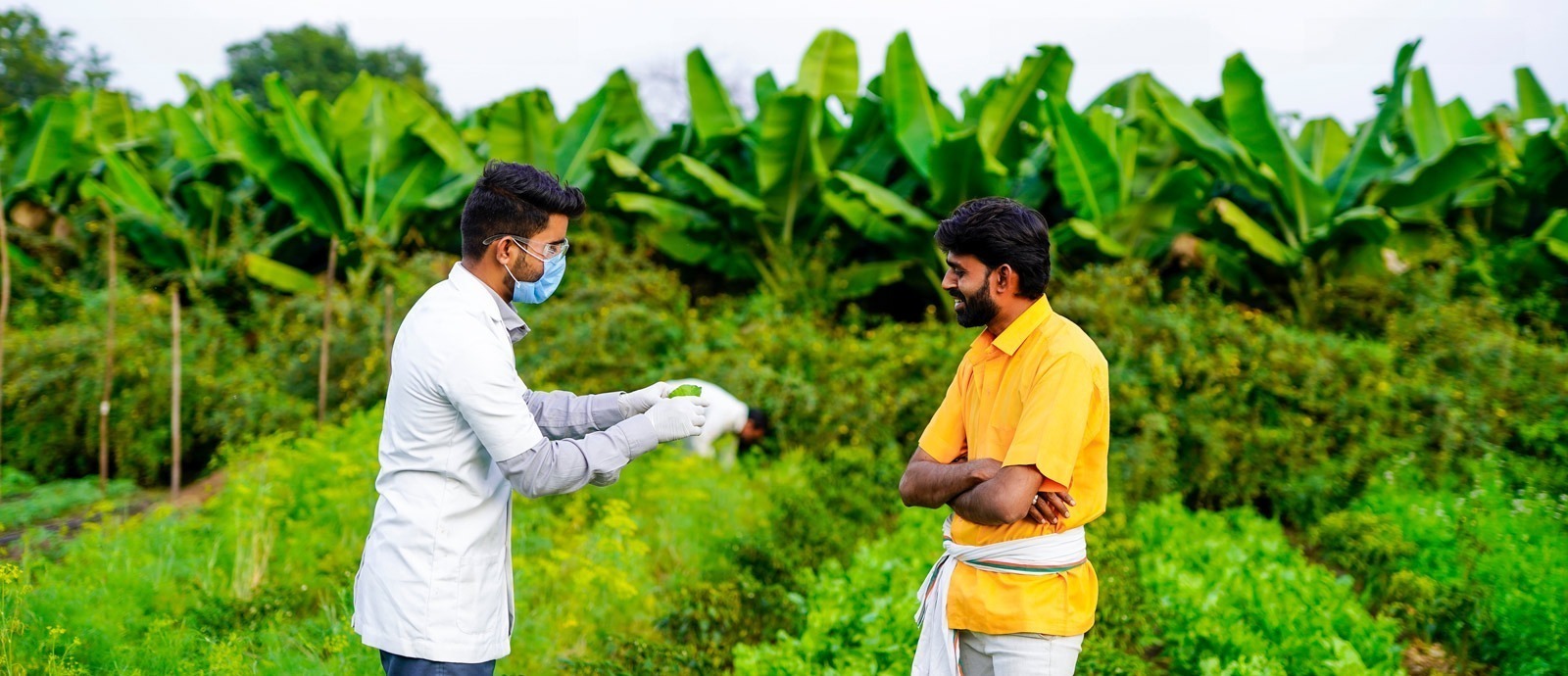 Demonstrator showing product features