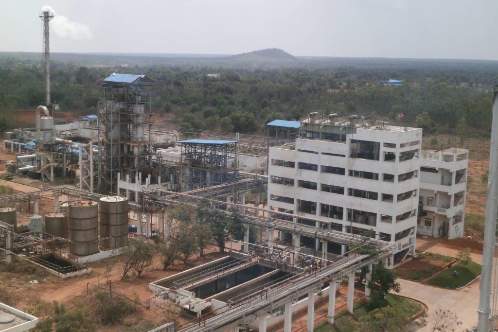 Top view of industry